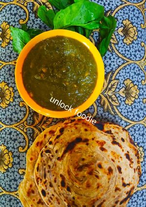 A picture of Corn Palak Spinach.