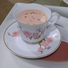 A picture of Kashmiri chai(Pink Tea).
