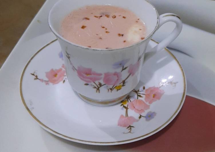 Simple Way to Make Super Quick Homemade Kashmiri chai(Pink Tea)