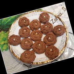 A picture of Nutella Rosette Cookies.