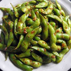 A picture of Chilli Garlic Edamame.