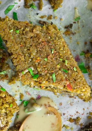 صورة لوصفة كبة نباتية باليقطين(القرع) على طريقتي