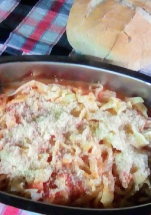 Una foto de Fideos caseros (●’3)🍝(ε`●)