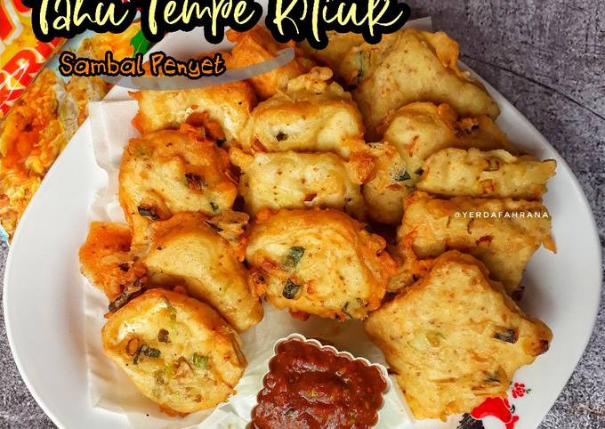 Resep Tahu Tempe Kriuk Sambal Penyet 예르다 🤤 Oleh Yerda Fahrana 예르다 파흐라나