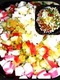 Ensalada de verano!!🥔🥚🌶🫑🍲 sabores mixtos!¡