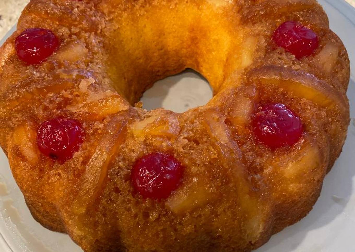 Pineapple Upside Down Bundt Cake