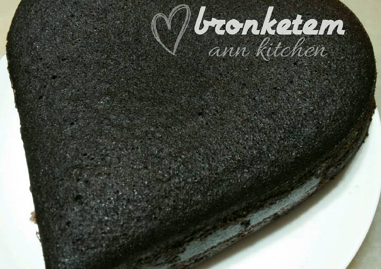 How to Make Super Quick Homemade Bronketem/brownies kukus ketan item