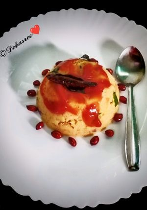 A picture of Tomato Upma.