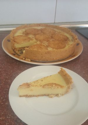 Una foto de Tarta de natillas