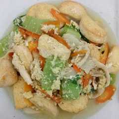 รูปของ Tofu telur orak-arik no msg