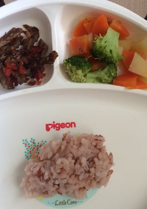 Foto resep Mpasi 8bulan (daging tumis paprika)