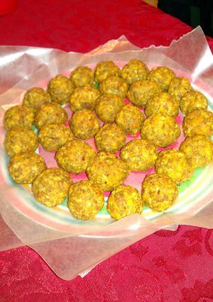 A picture of Nita's meatballs.