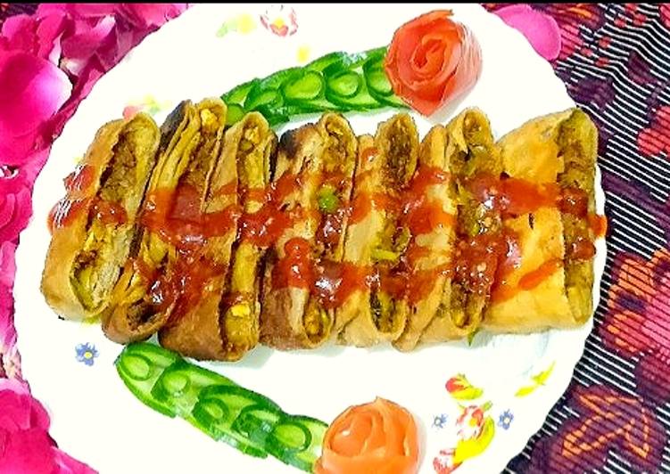 Recipe of Any-night-of-the-week Arbic chicken vegetables paratha 😋😋😋😋😋😋