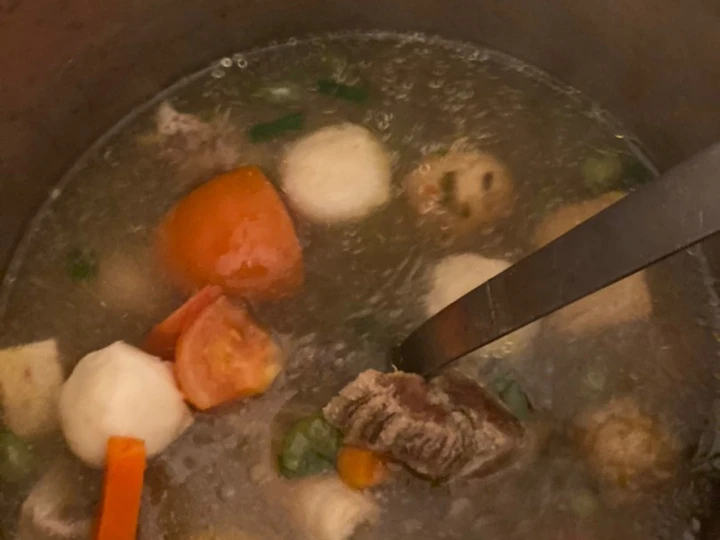 Langkah Mudah untuk Membuat Resep Sop Steamboat ekor sapi yang Enak