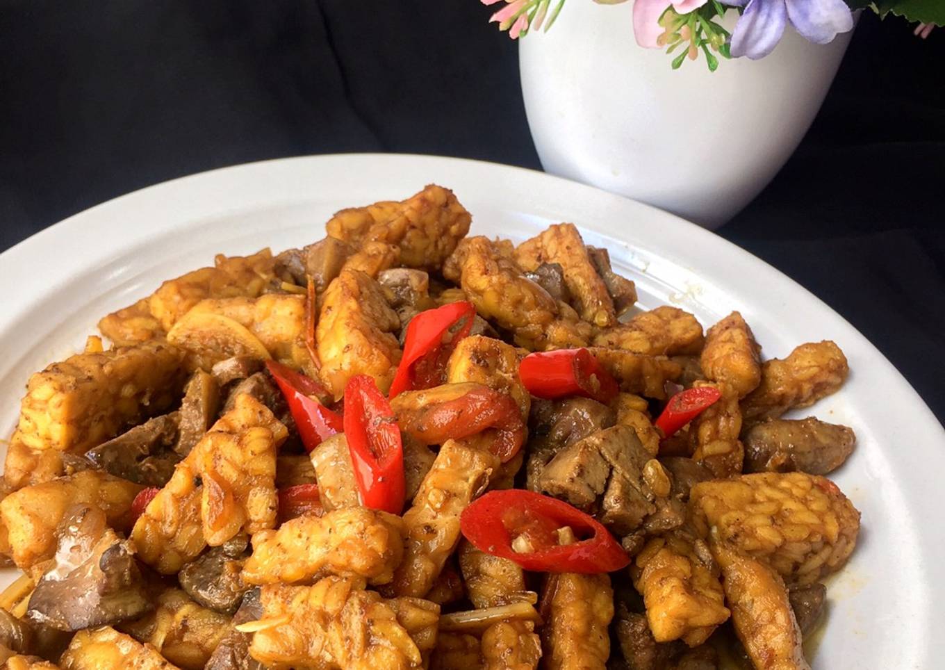 Sambal Goreng Tempe Ati Ampela