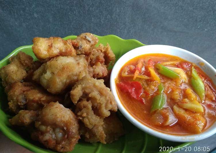 Resep Ayam tepung saus asam manis oleh Amalia Ratna Sari - Cookpad