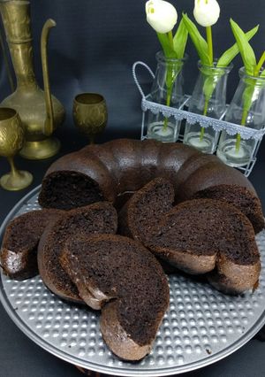 Foto resep Japanese Dark Pearl chiffon cake #ketopad #keto