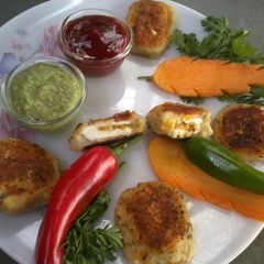 A picture of Paneer tikki surprise.