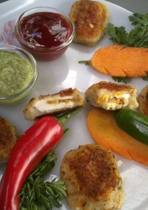A picture of Paneer tikki surprise.