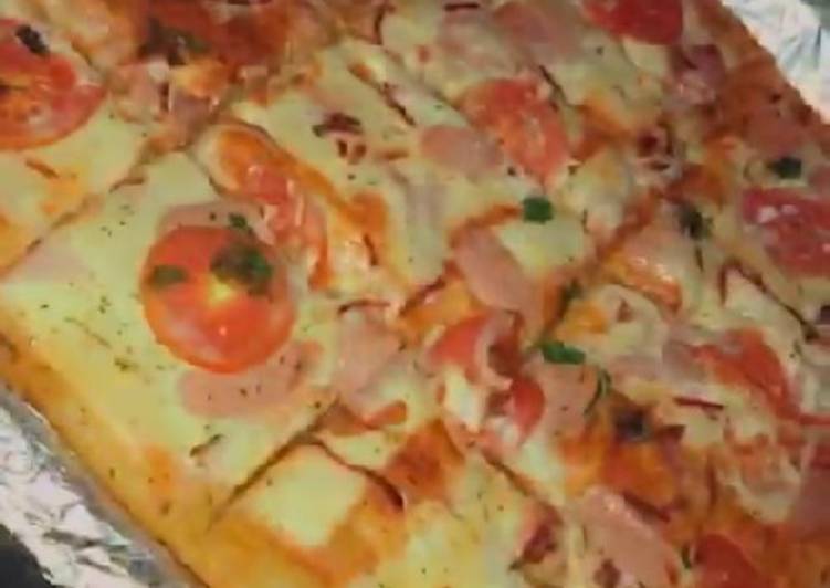 Recipe of Super Quick Homemade Square 🍕 pizza