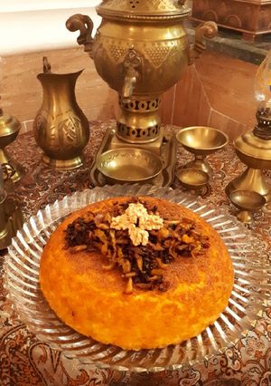 عکسی از دستور ته چین سحر پز