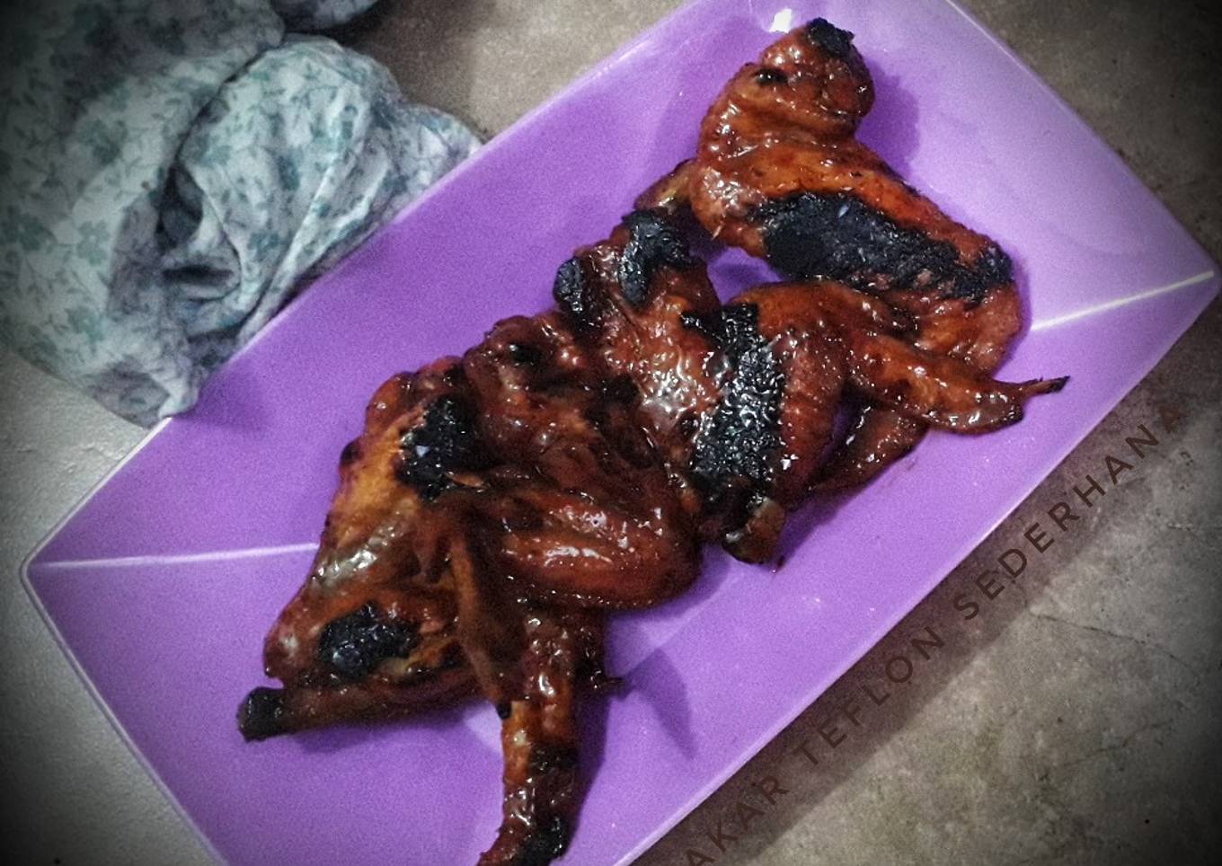 Ayam bakar teflon sederhana