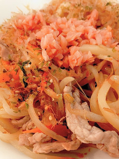 A picture of Easy Stir-Fried Udon with Mentsuyu.