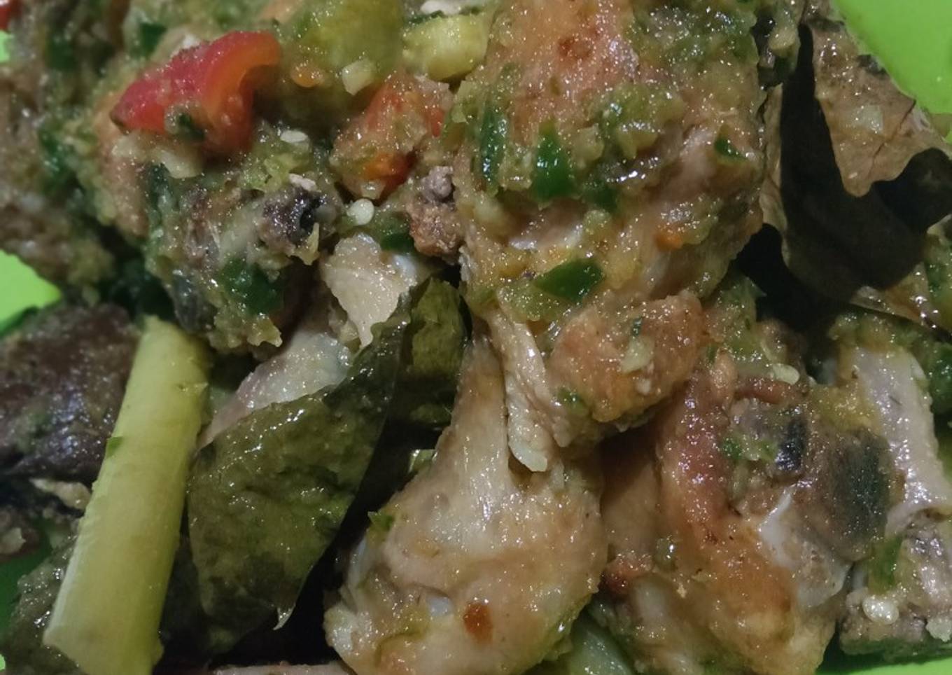 Ayam Balado lombok hijau