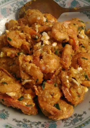 Foto resep Udang Goreng Tepung Saus Telur Asin