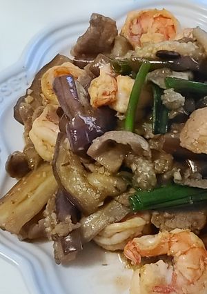 茄子炒蝦仁 的食譜成品照片