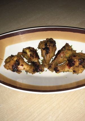 A picture of Tandoori wings.