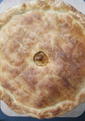 Une photo de Tourte aux legumes et viande hachee
