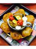 Dhaba Style: Chicken Keema Masala with Masala Puri