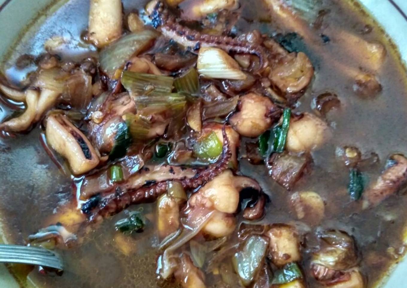 Cumi dengan lada hitam