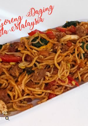 Foto resep Mie Goreng Daging Ala Malaysia