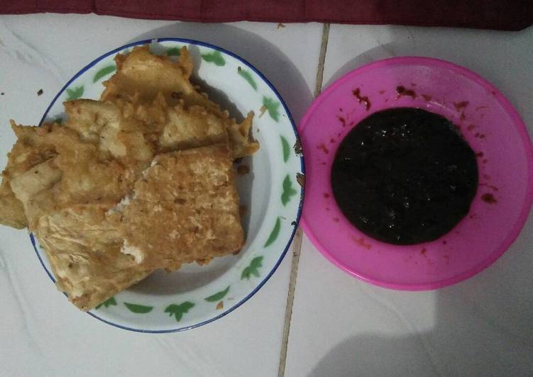 Bumbu memasak Tempe mendoan sambel petis Anti Gagal