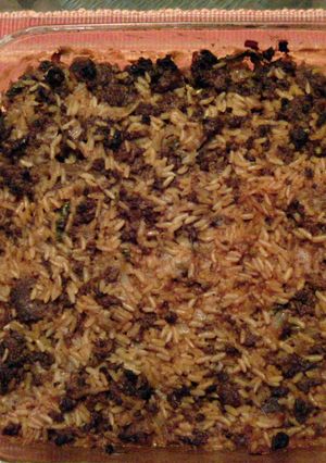 A picture of Cabbage roll casserole.