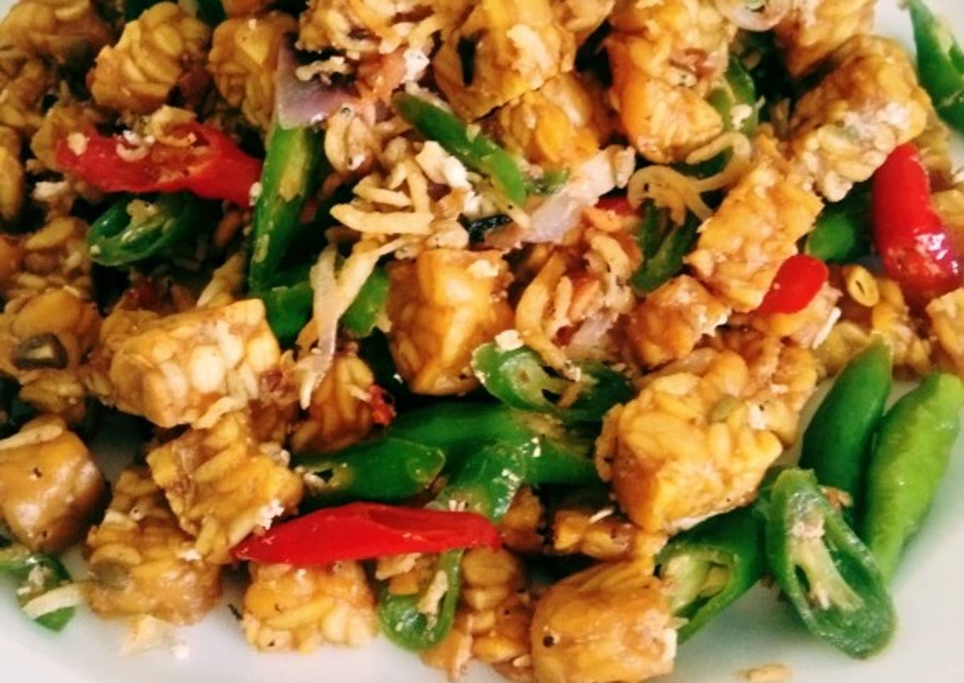 Oseng tempe teri medan