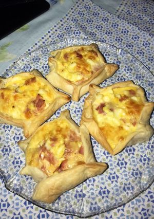 Una foto de Canastas de jamón y queso 🧀
