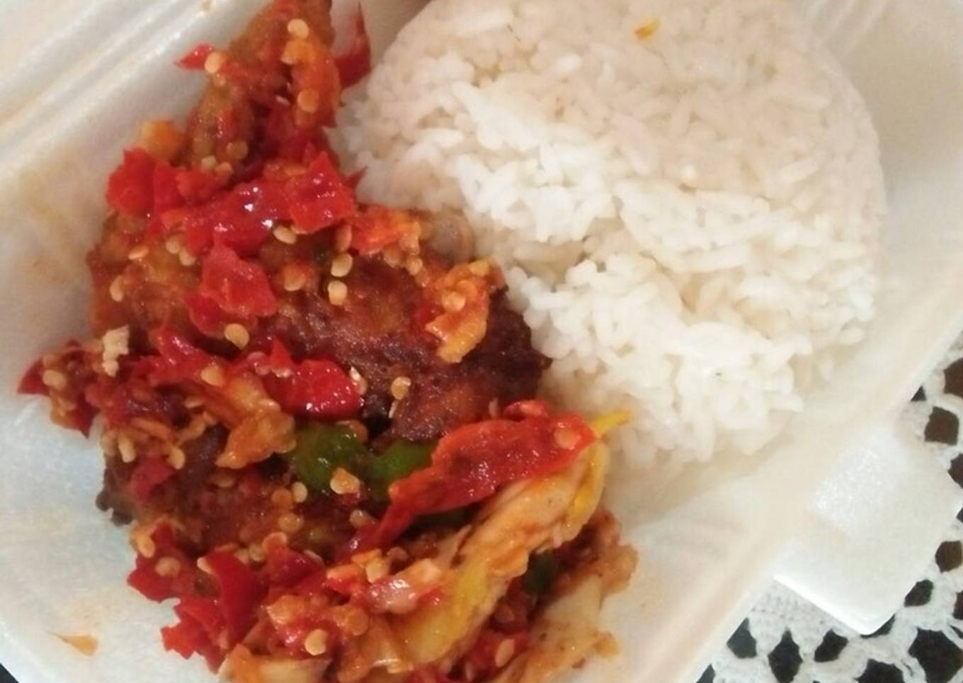 Ayam geprek jontor