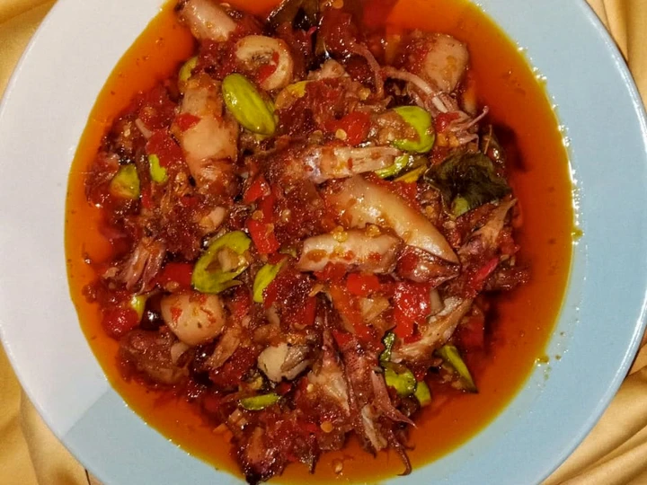 Easy Steps to Prepare Recipes Sambal cumi asin pete 2 the So Delicious Delicious.