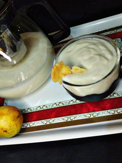Lemon goba na musamman me whipping cream ainihin hoton girkin