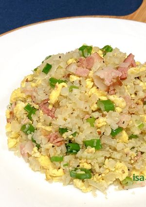 炒花椰菜米   花椰菜米炒飯 的食譜成品照片