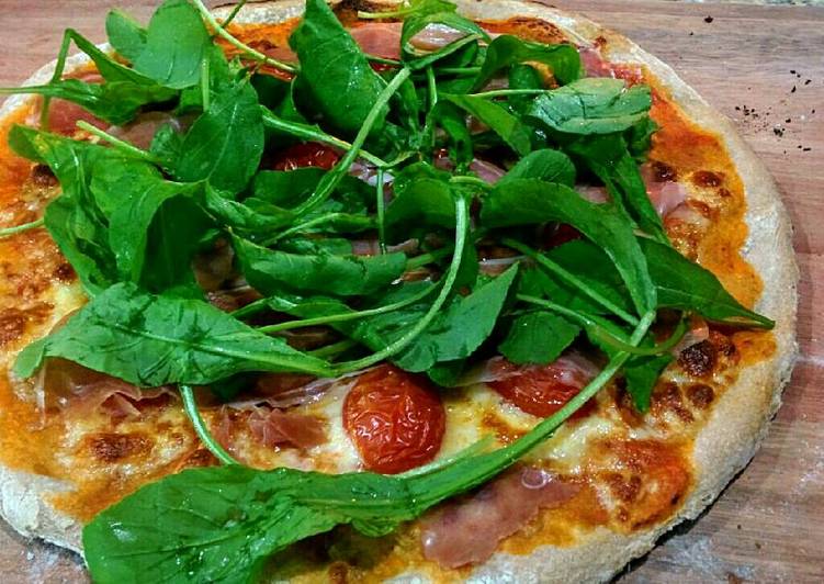 Massa de pizza integral