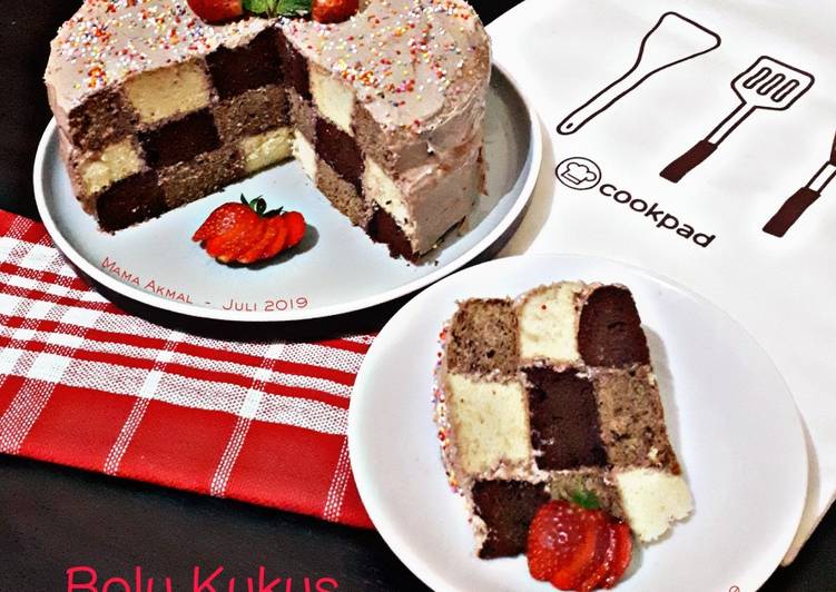 Resep: Bolu Kukus Tiramisu Checkerboard yang Gurih