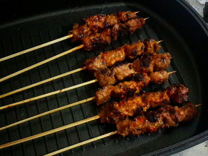 Resep: Sate daging sapi/ komo empuk Rumahan