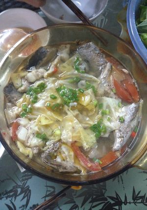 Hình của món Bún đầu cá ngừ.