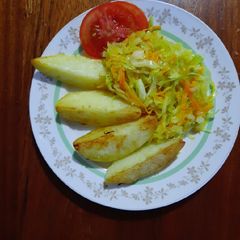 A picture of Quick rosemary - garlic potatoes.