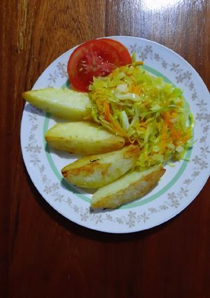 A picture of Quick rosemary - garlic potatoes.