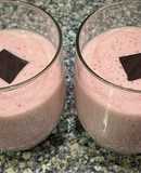 Batido de fresas con nueces